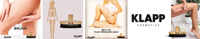 Vi forhandler KLAPP Cosmetics ion børster til krop og ansigt - SPAR 10 %