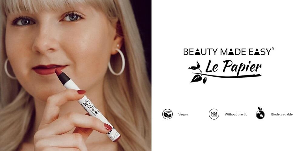 Beauty Made Easy læbestifter er zero waste og helt uden plastik og veganske - SPAR 10 %