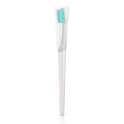 TIO tandbørste i grå med soft hårdhed. TIO er fremstillet af 100 % plantebaseret materiale
