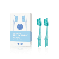 TIO tandbørstehoveder i grøn medium hårdhed. Fremstillet af 100 % plantebaseret materiale
