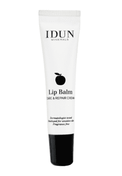 IDUN Minerals vegansk lip balm er et perfekt produkt til tørre og ømme læber, der har brug for fugt og pleje!