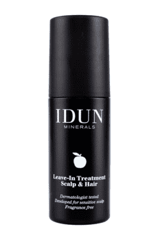 IDUN Minerals Leave-In Treatment Scalp & Hair behandling hovedbund og hår er en parfumefri vegansk pleje der giver både hår og hovedbund intens fugt og næring. Den cremede formel forhindrer en tør og irriteret hovedbund og fremmer hovedbundscellerne.