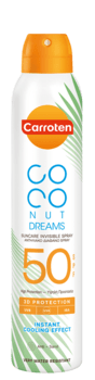 Carroten - Dry Mist Solbeskyttelse Spray SPF 50 Coconut Dreams - Ansigt & Krop