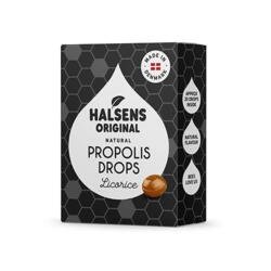 Halsens Original Propolis Drops med lakrids og propolis.