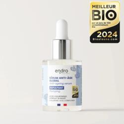 endro Cosmètiques - Økologisk Hyaluron Serum 
Award: Vinder i kategorien Ansigtspleje i Meilleur BIO Produkt AWARDS 2024