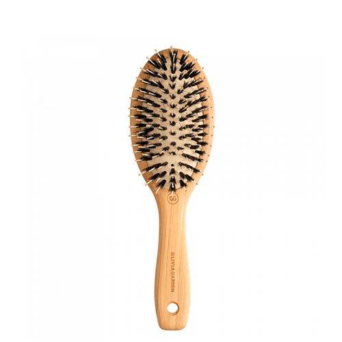 Olivia Garden ion hårbørste med vildsvinehår fremstillet af økologisk bambus