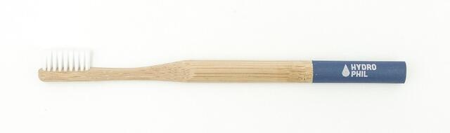 HYDROPHIL bambus tandbørste ekstra soft med blå skaft