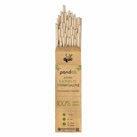 Pandoo - Engangs Sugerør - Zero Waste - De er fremstillet af 70 % bambus fibre 30 % plante fibre fra landbrugsaffald