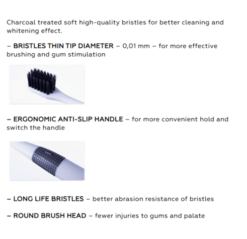 WOOM - Charcoal Tandbørste Soft