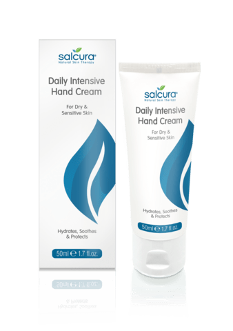 Salcura - Daily Intensive Hand Cream - lindrer tørre og kløende hudirritationer også på eksemramte hænder.