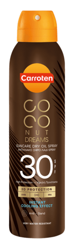 Carroten - Carroten Dry Oil Solbeskyttelse SPF 30 Coconut Dream - sololie