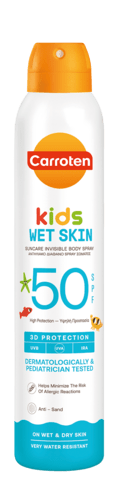Carroten - Dry Mist Kids Wet/Dry SPF 50 - Solbeskyttelse til børn fra 3 år - parfumefri