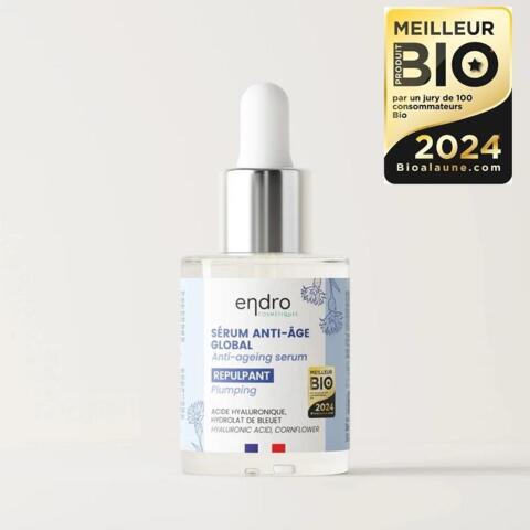 endro Cosmètiques - Økologisk Hyaluron Serum 
Award: Vinder i kategorien Ansigtspleje i Meilleur BIO Produkt AWARDS 2024