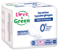 Love and Green - Miljøvenlige Hygiejnebind Night