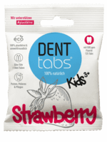 DENTTABS - Tandpasta Tabletter til Børn med Fluorid og Jordbærsmag